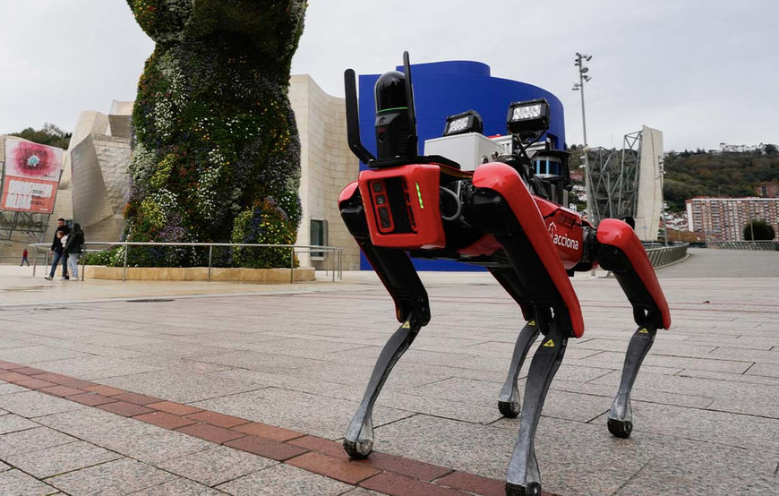 ACCIONA uses robot dogs and drones to check Bilbao sewerage network